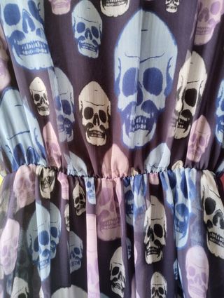 Vestido calavera dark, Gótico, pin up, rockabilly