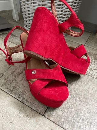 Sandalias rojas Tommy Hilfiger