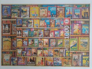 Puzzle 1000 piezas - Librería de viajes