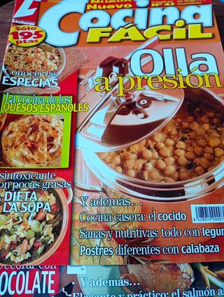 Revistas cocina fácil.