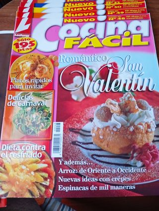 Revistas cocina fácil.