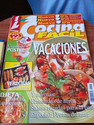 Revistas cocina fácil.