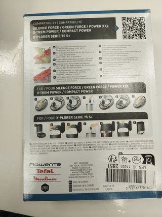 4 Bolsas aspiradora Rowenta Tefal