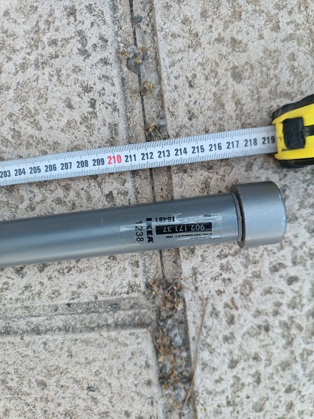 Barra extensible para cortina - Gris