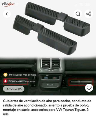 Rejillas salida aire acondicionado Tiguan y Ateca 