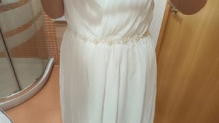 Vestido novia blanco boho
