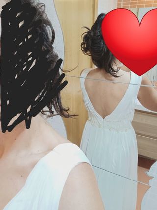 Vestido novia blanco boho