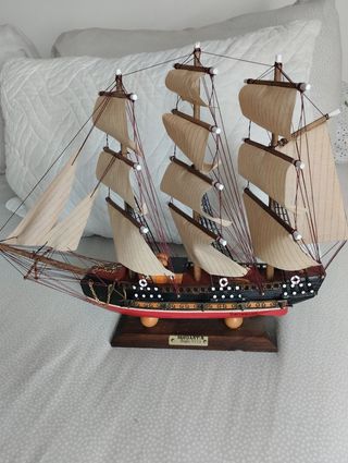 Bergantín madera S.XVIII.