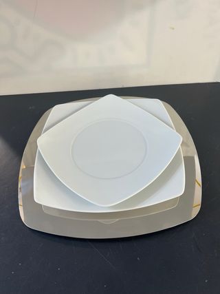 Sottopiatti Morinox acciaio - 6pz