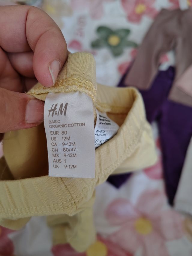 7 Pantalones bebé 9-12m