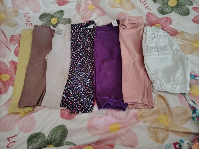 7 Pantalones bebé 9-12m