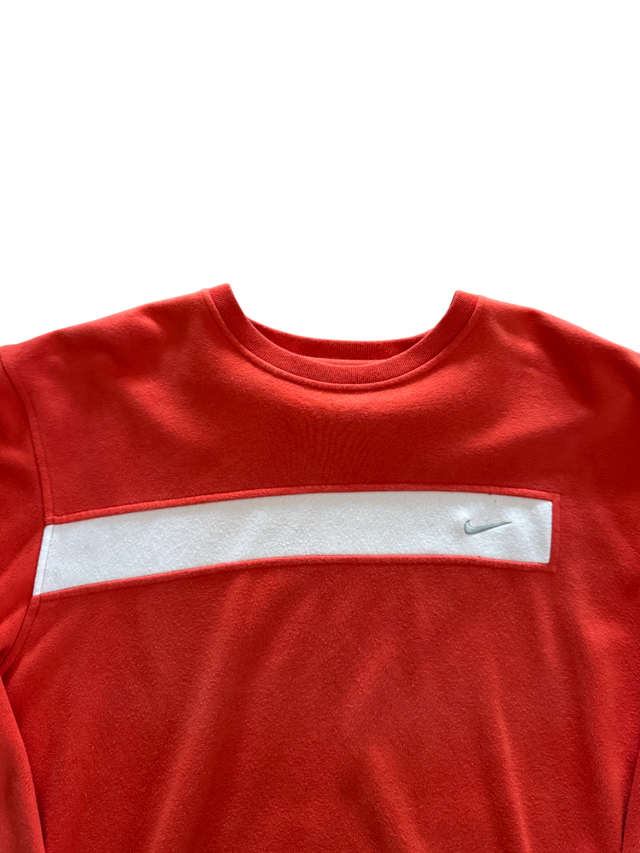 sudadera naranja vintage nike premium 90s 00s y2k