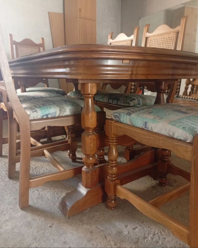 Mesa Comedor Madera - 6 Sillas