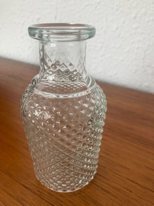 Botella cristal antigua - Decorativa