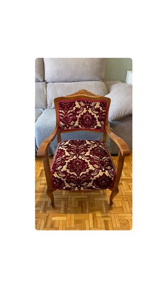 Sillón vintage madera