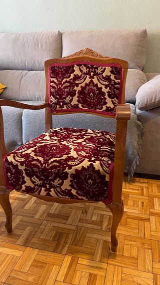 Sillón vintage madera