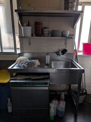 Mobiliario bar:Lavavajillas,barra,cocina,camaras