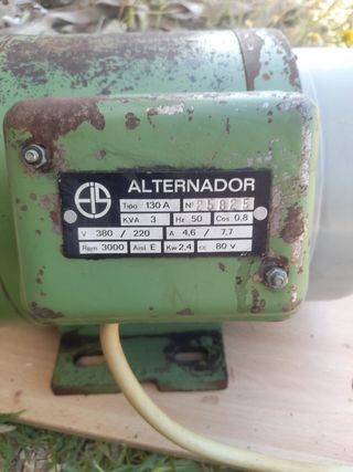 Generador alternador de luz