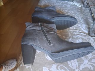 Botas mujer grises tacón