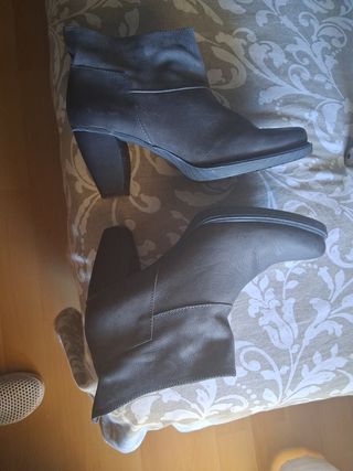 Botas mujer grises tacón