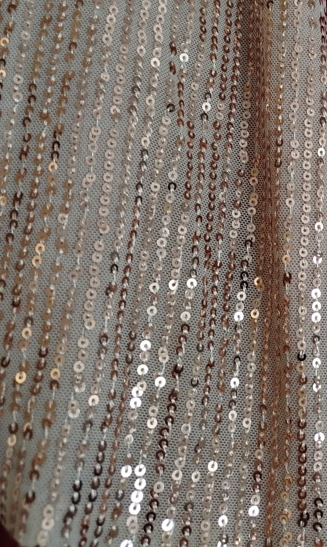 Bolerino paillettes oro rosa