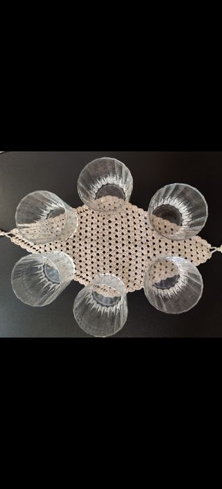 6 Bicchieri Vetro Trasparenti