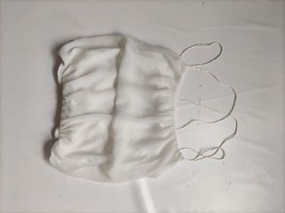 Top blanco tirantes cruzado