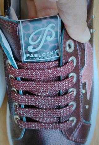 Zapatillas Pablosky niña burdeos, rosa.