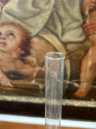 Quinqué de opalina blanca