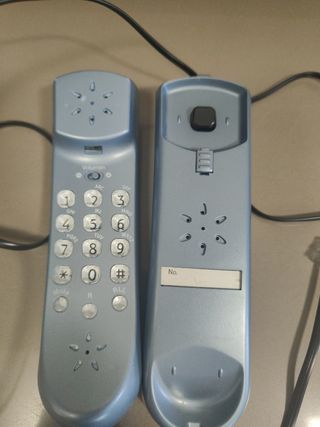 Teléfono fijo Telecom gris