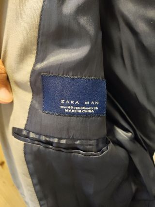 Americana gris hombre