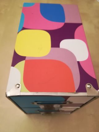 organizer da scrivania in cartone con 2 cassetti