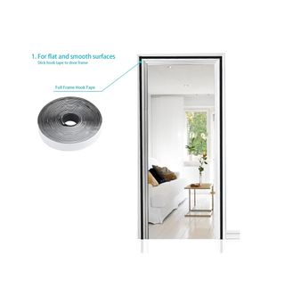 Mosquitera Magnética 90x205cm - Negra