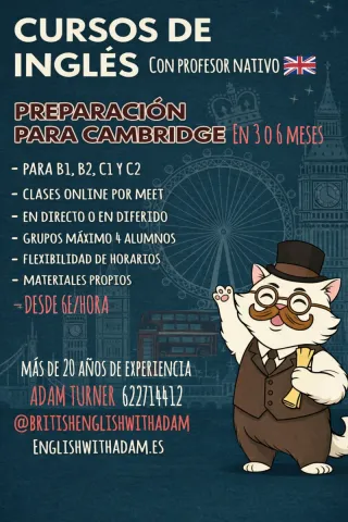 Curso Cambridge con profesor inglés nativo