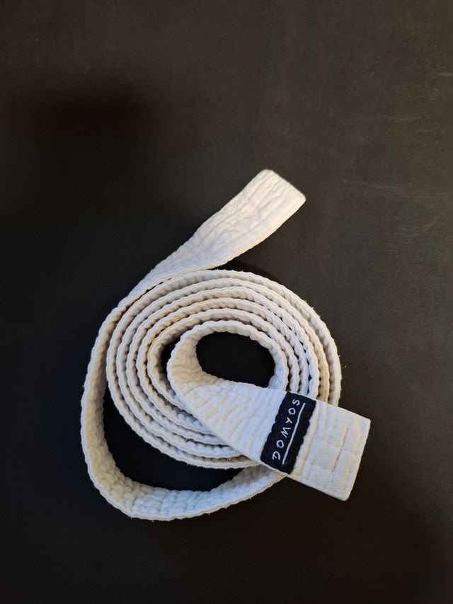 Cinturón blanco Karate 2m. Domyos.