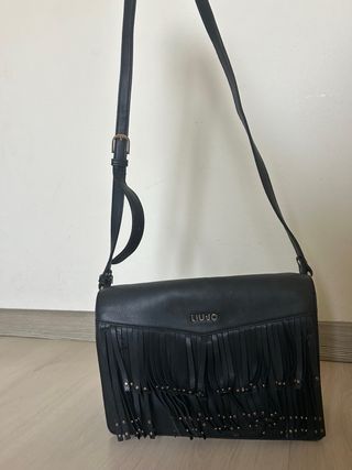 Borsa Liu Jo nera con frange