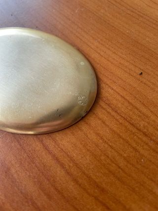 Vassoio Ottone Dorato Vintage