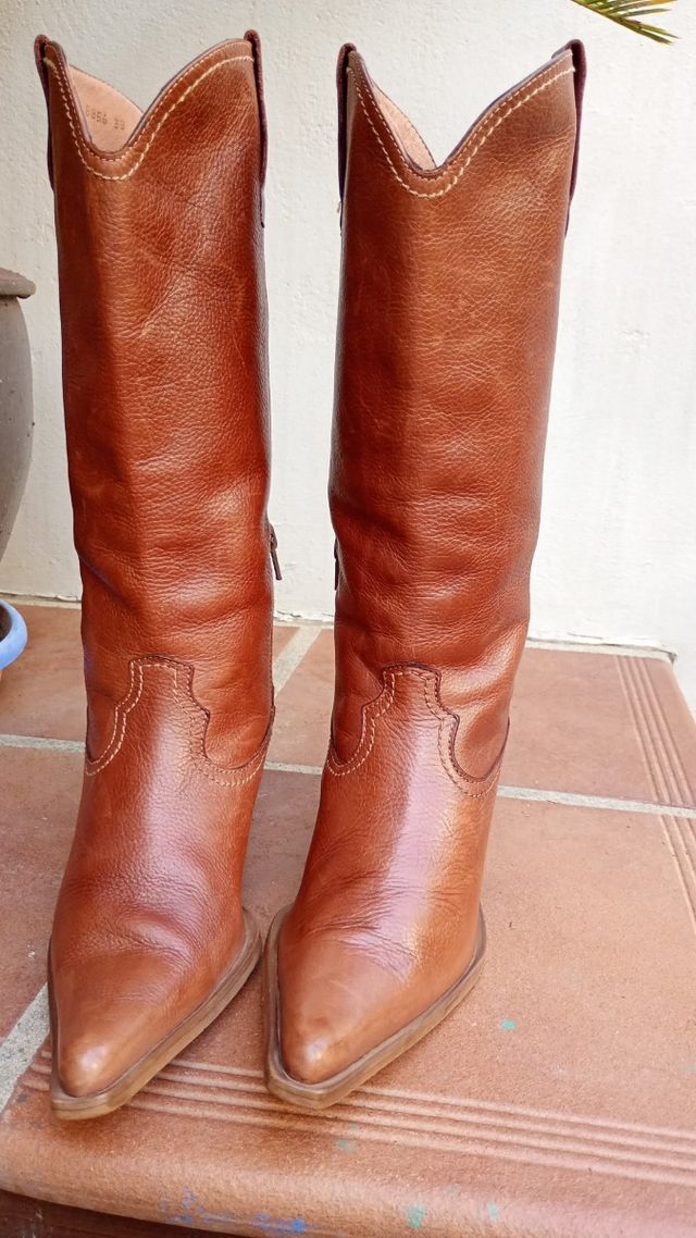 Botas cowboy marrón