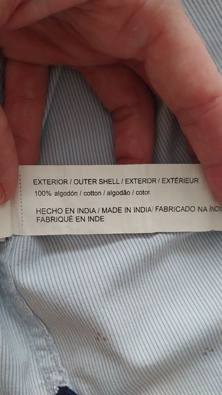 Camisa azul hombre talla L