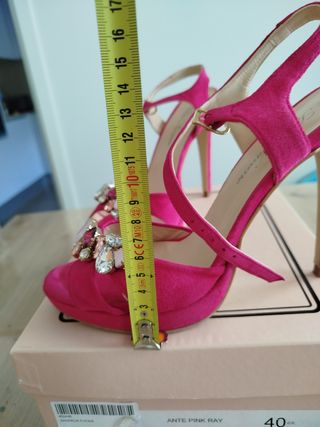 Tacones Silvia Navarro Rosa Fucsia 40