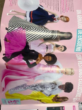 Vestidos Barbie Mattel 65 aniversario 2 vestidos
