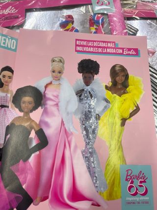 Vestidos Barbie Mattel 65 aniversario 2 vestidos