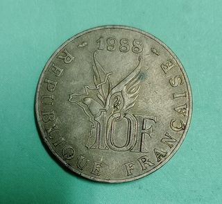 2 Monete Francia 10 Franchi - 1988