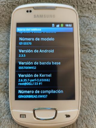 Samsung Galaxy Mini S5570 – Blanco – Funcionando
