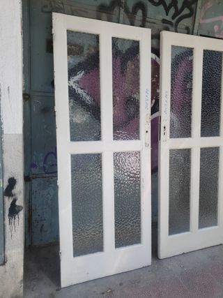 Puertas antiguas de cristal