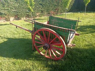 Carros antiguos y calesa de caballos