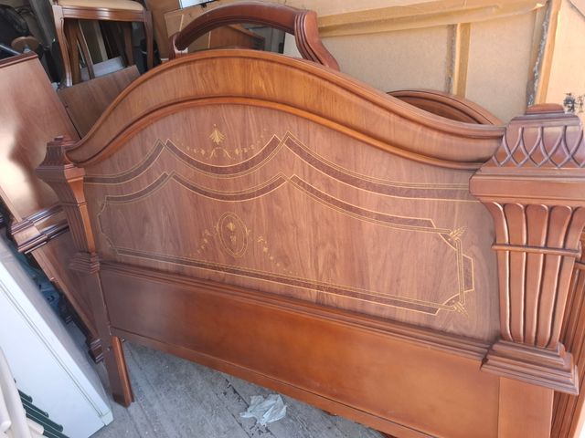 Cabezal madera 153cm - Marrón