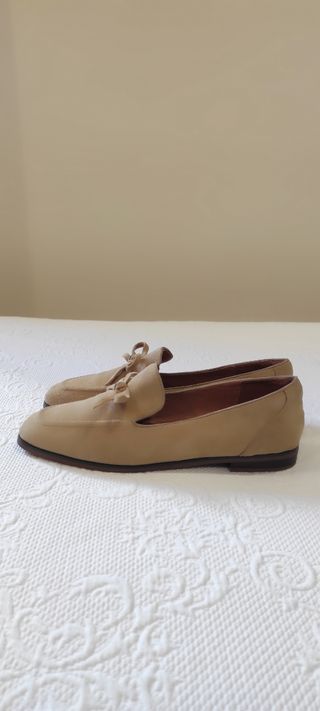 MOCASINES DE ANTE CAMEL