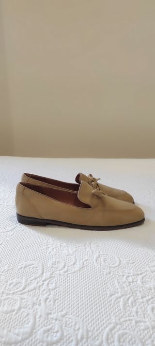 MOCASINES DE ANTE CAMEL