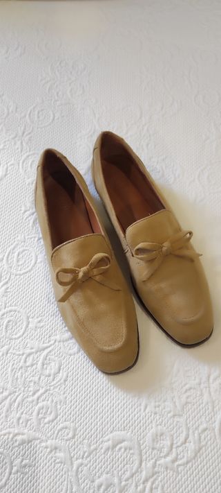 MOCASINES DE ANTE CAMEL